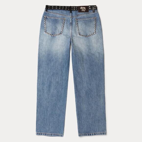 🖤 Stussy x Wales Bonner Studded Denim Jeans Men 34 - Picture 2 of 6